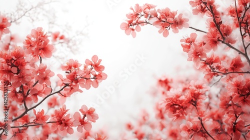 Cherry blossom blooming in spring nature floral photography serene environment close-up view