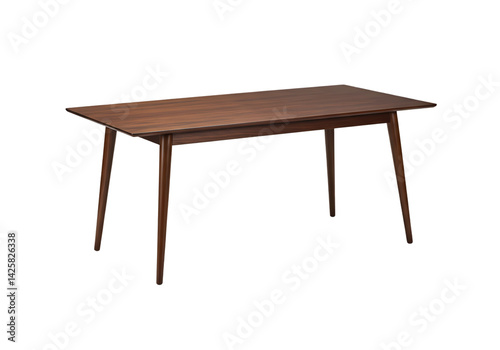 Mid Century Modern Dining Table, Wooden Table, Rectangle Table, Home Furniture, Dark Wood Table, Modern Table Design