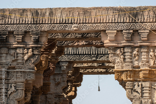 Ancient Architectural Gate at Little Rann of Kutch Under Blue Sky