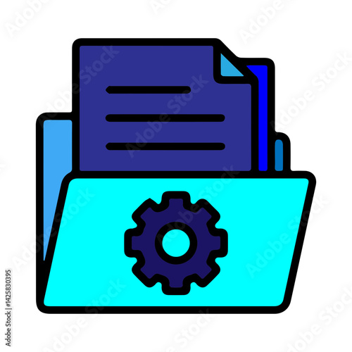 blue file manager icon