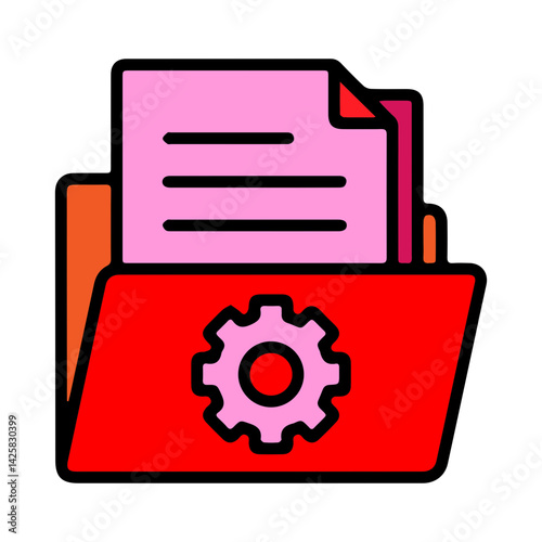 red file manager icon