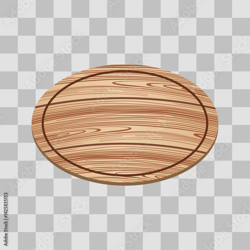 Wooden board sign blank promotion and decoration with transparent background. Wood light banner billboard in old vintage style 