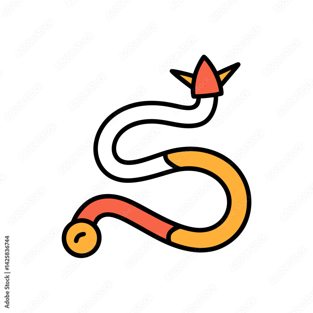 Fototapeta premium Explore Creative Squiggle Path Doodle Icons for Design Projects