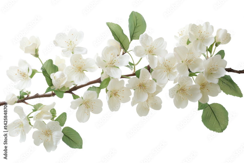 Obraz premium White blossoms on dark branch