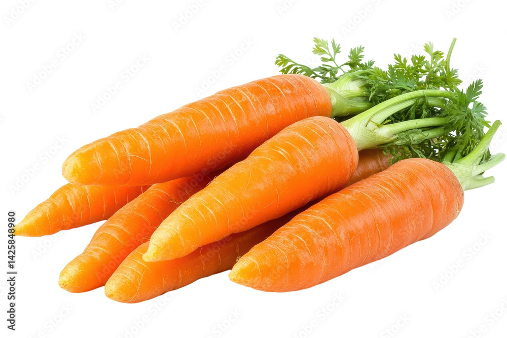 Carrots with green tops Carrots with green tops