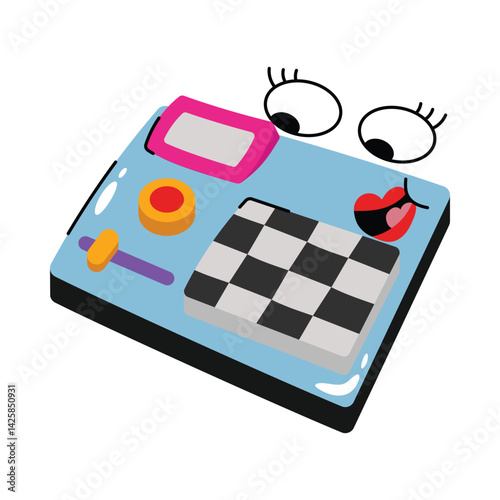 Dj controller vector Sticker. Eps 10 file