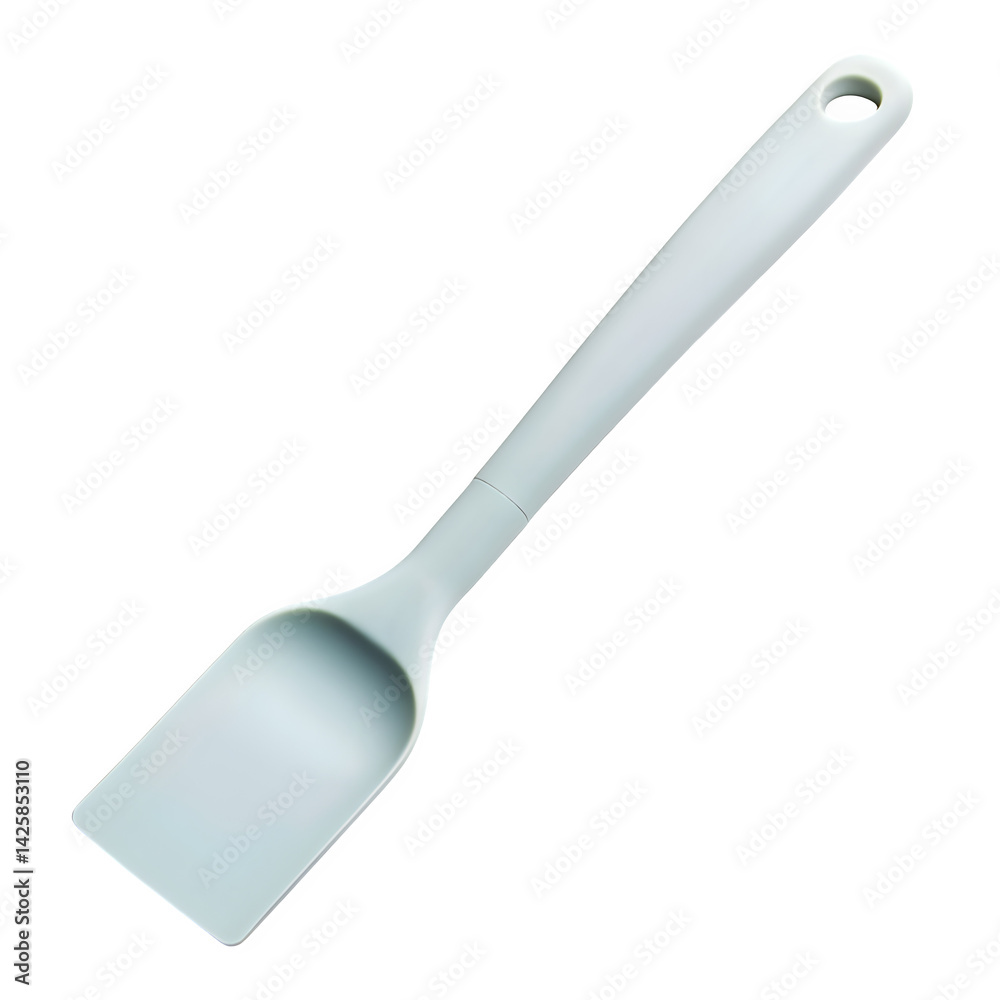Isolated silicone spatula on a white background Isolated silicone spatula on a white background