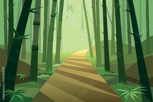 bamboo forest in the morning