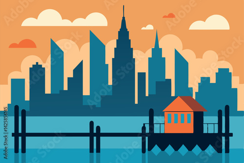 vector illustration of city