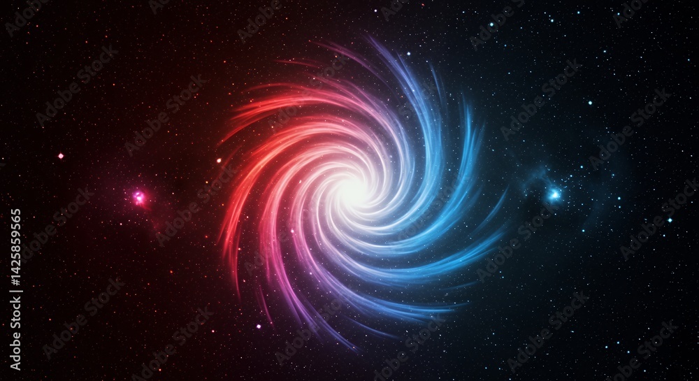 Fototapeta premium Abstract spiral galaxy design