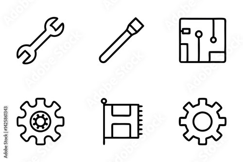 engineering icon set 5.eps