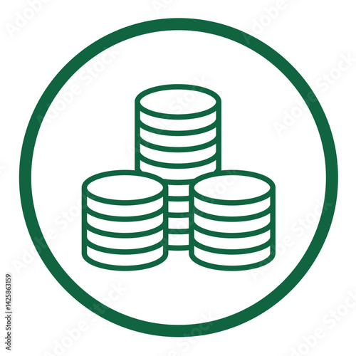 Coin Stack in Circle