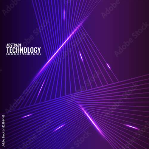 Abstract technology background with glowing blue rings and light particles. Ideal for digital and sci-fi designs.