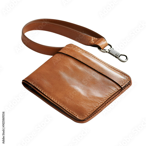 Isolated wristlet purse on a white background