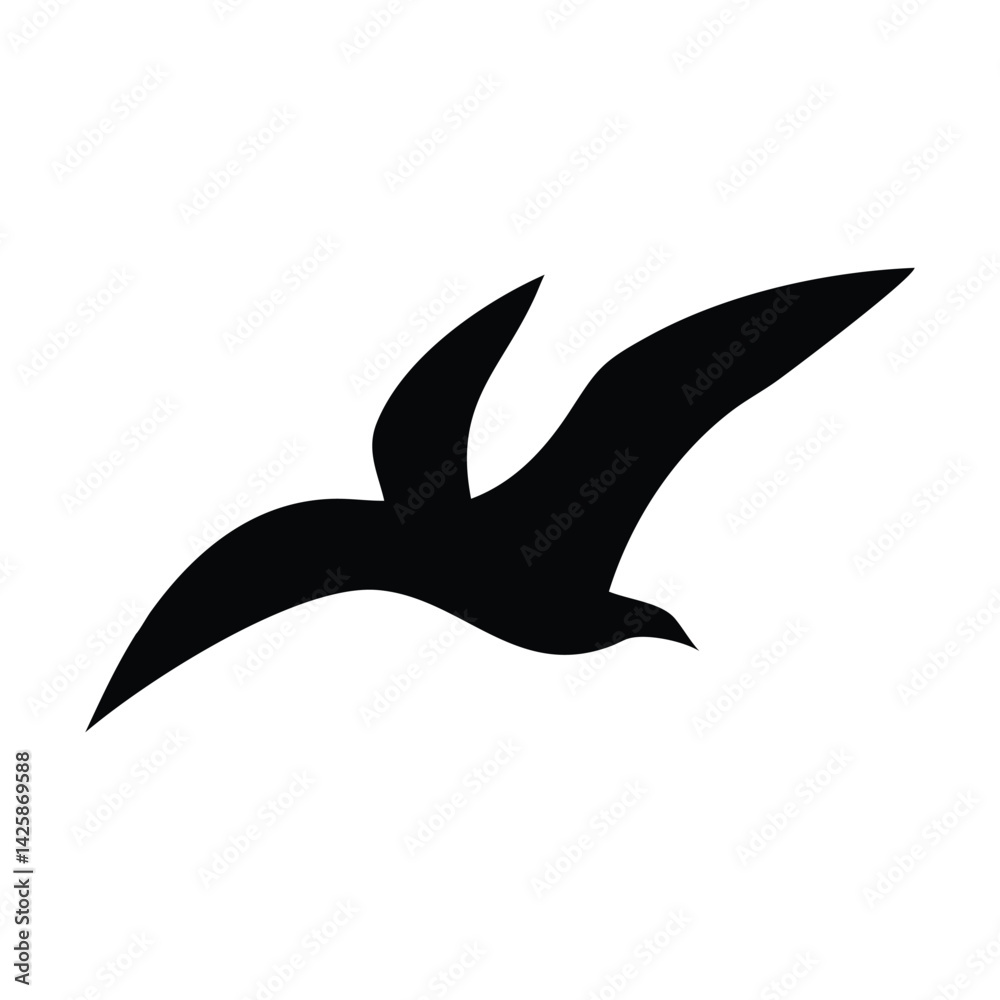 Naklejka premium flying bird silhouette