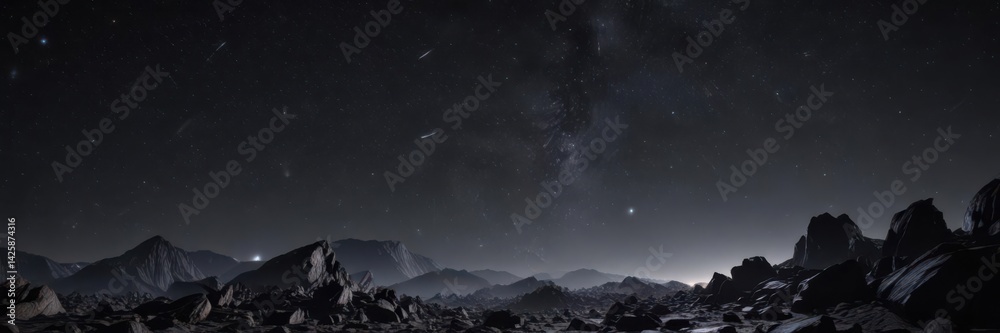 Myriad stars blaze across an obsidian backdrop; tranquil and breathtaking , universe, glitter Myriad stars blaze across an obsidian backdrop; tranquil and breathtaking , universe, glitter