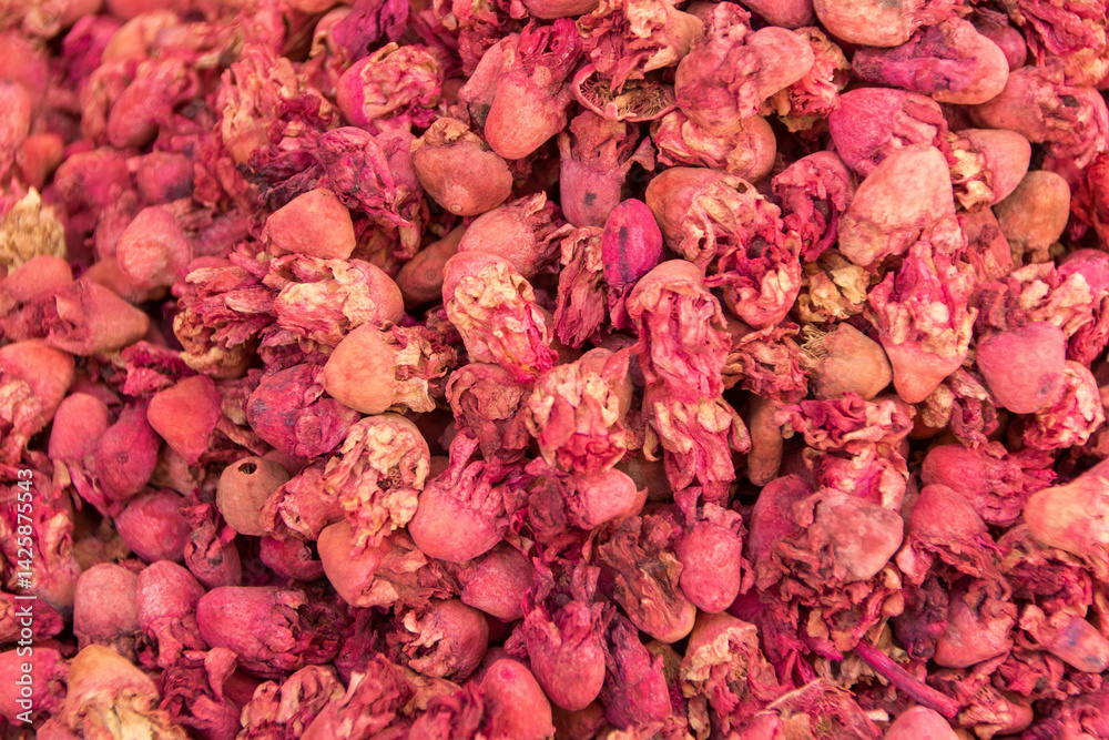 dry flowers in Marrakech Medina