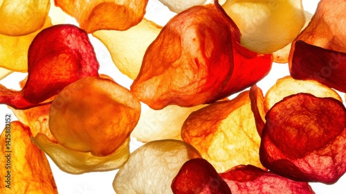 Eye-Catching Potato Chip Packaging on White Background