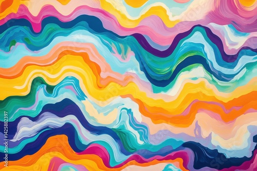 color stroke pop, surreal ripple, background