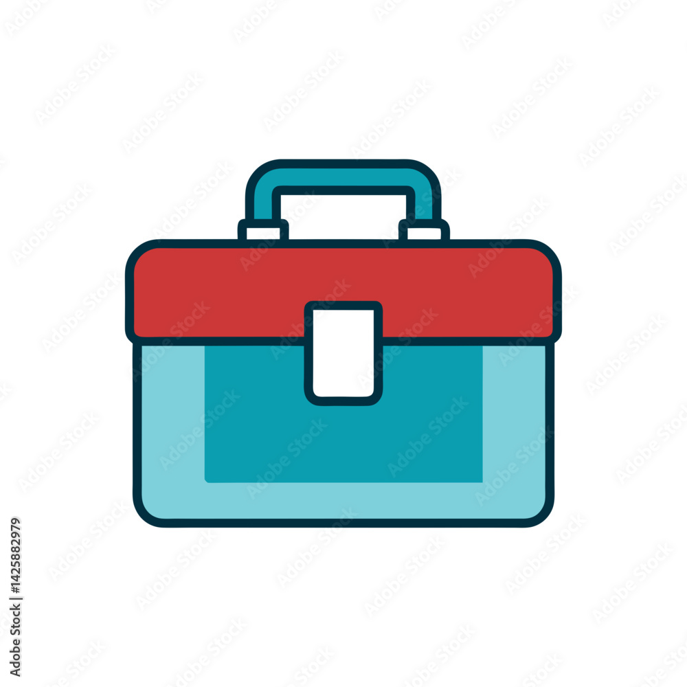 Doodle Vector Icon of a Toolbox for Creative Projects Doodle Vector Icon of a Toolbox for Creative Projects