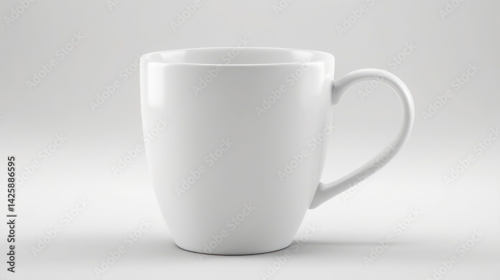 Fototapeta premium white cup on white background