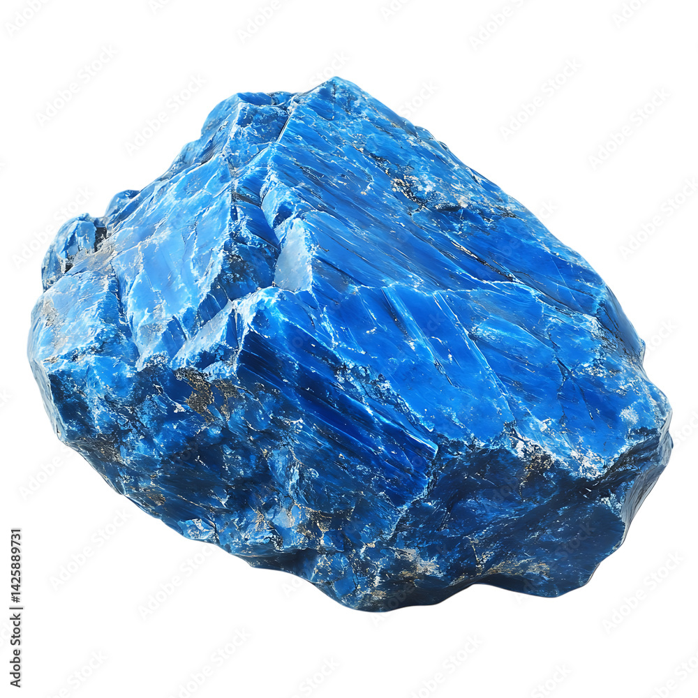 Fototapeta premium Blue Rock on Transparent