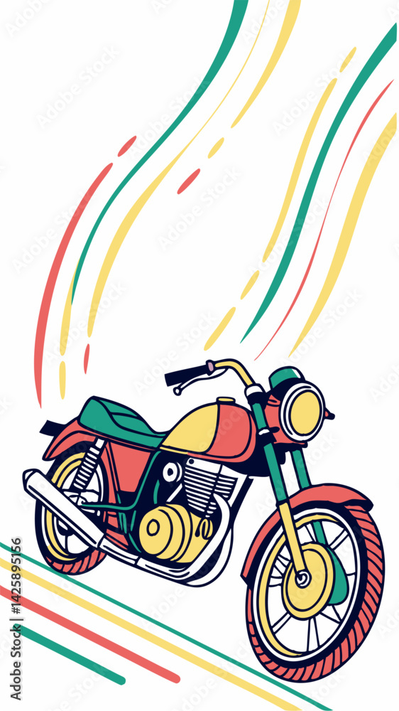 Fototapeta premium motorcycle vector illustration