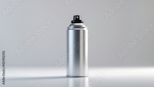 Spray can graphic isolated on a plain background photo