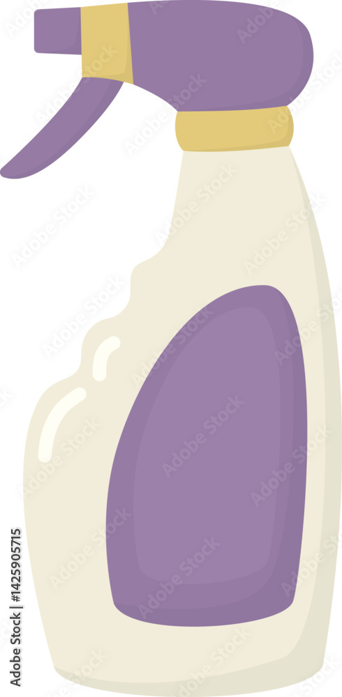 Cleaning spray plastic bottle isolated on white. Illustration with detergent product for housekeeping Cleaning spray plastic bottle isolated on white. Illustration with detergent product for housekeeping