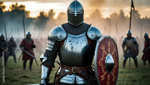 Knight in Battle Armor — Cinematic Medieval Warrior Portrait
