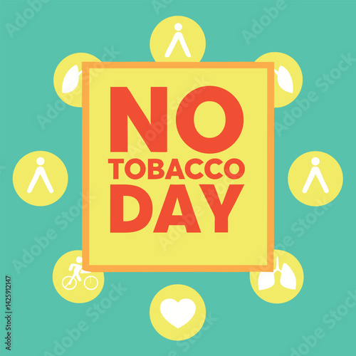    No tobacco day vector illustration.
