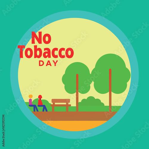    No tobacco day vector illustration.
