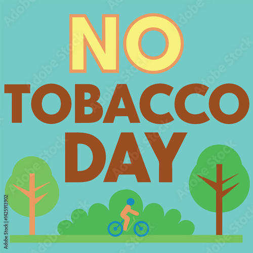    No tobacco day vector illustration.
