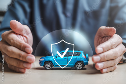 Car insurance protect safe transport. Safety trust. Protection secure assurance.