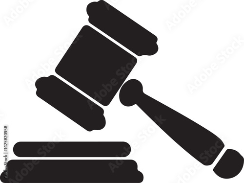 gavel icon logo vector design symbol