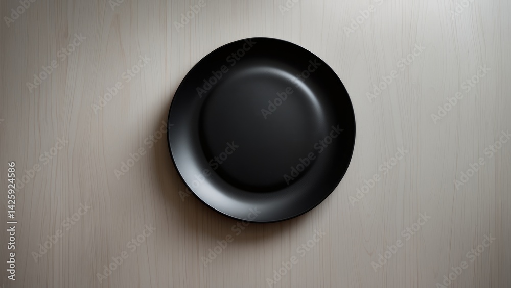 Empty plate set against a background Empty plate set against a background