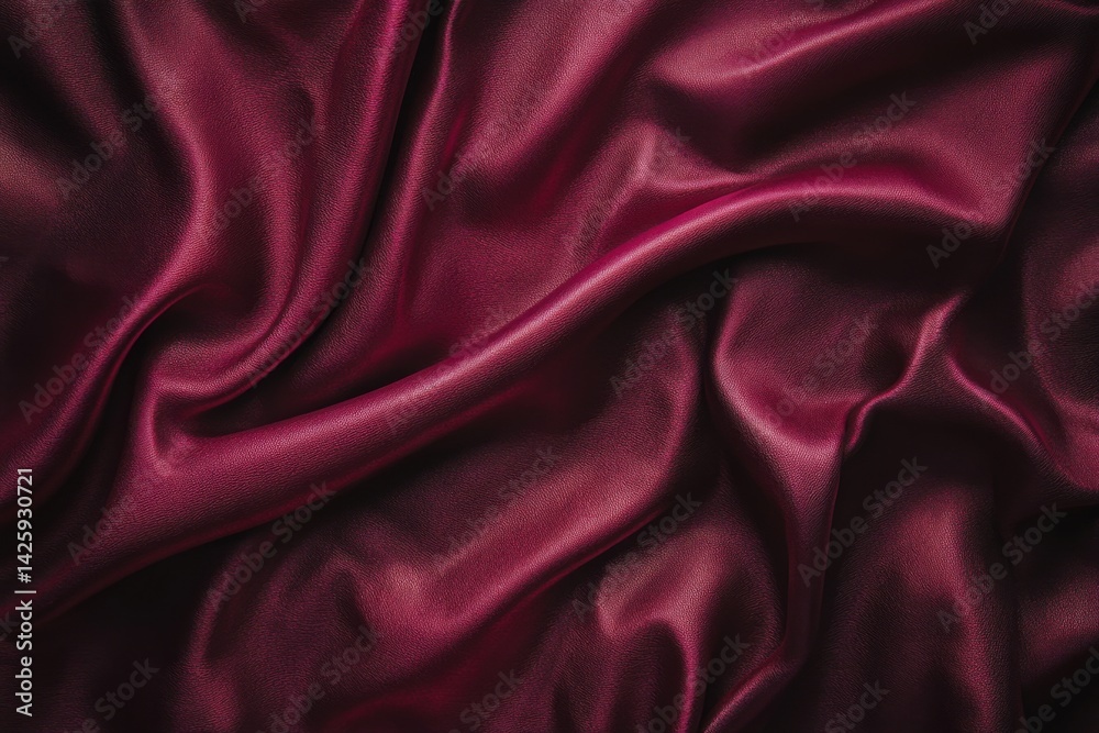 Luxurious maroon silk draped fabric texture background Luxurious maroon silk draped fabric texture background
