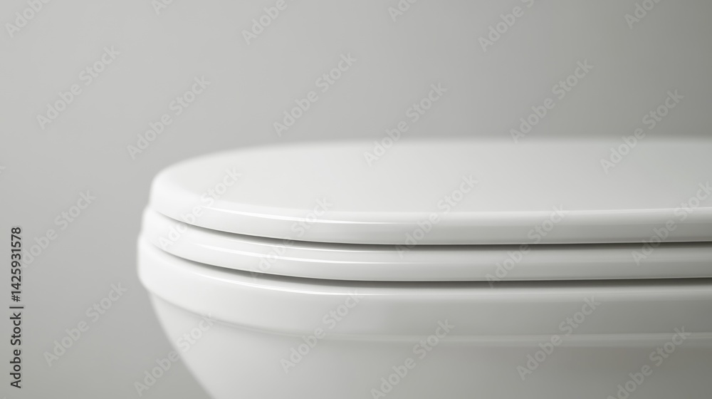Close-up of a modern toilet seat Close-up of a modern toilet seat