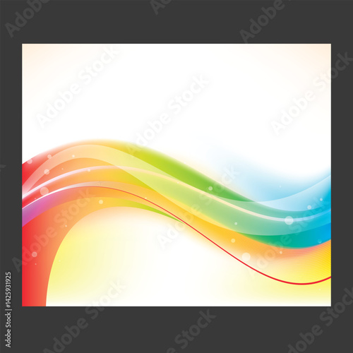 Vibrant abstract color waves flowing in dynamic motion ideal for backgrounds presentations or modern digital design EPS vector format

