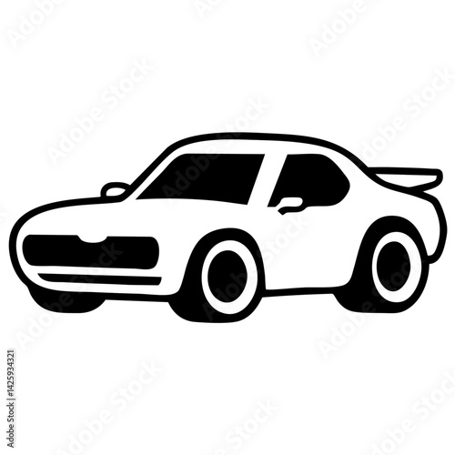 Racing car vector icon