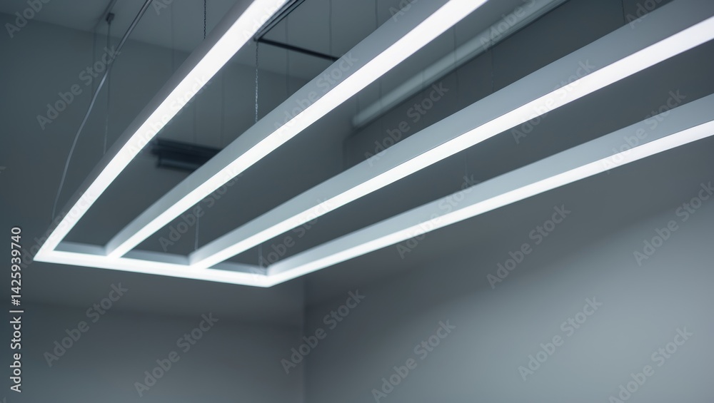 Obraz premium Modern LED panel lighting for interior spaces