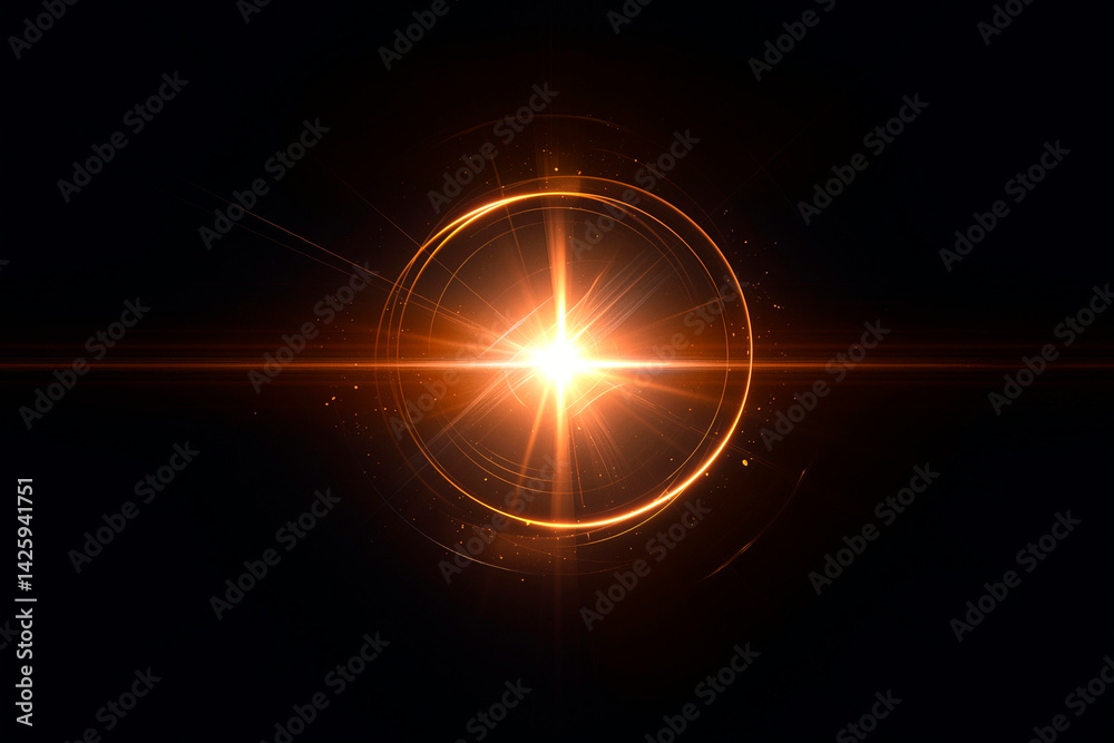 Obraz premium Lens Flare Light leaks Overlay Effects