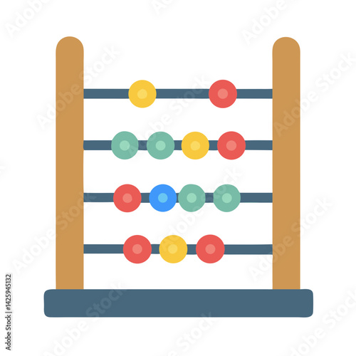 Abacus Icon Representing Traditional Accounting and Manual Calculation