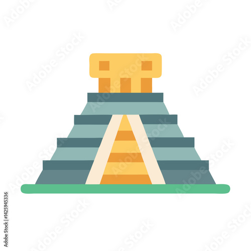 Ancient Pyramid Icon Representing Cultural Studies and Historical Exploration