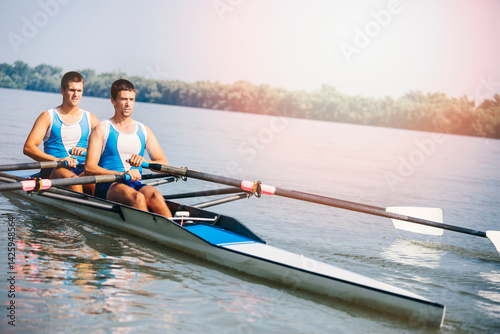 Double scull rowing
