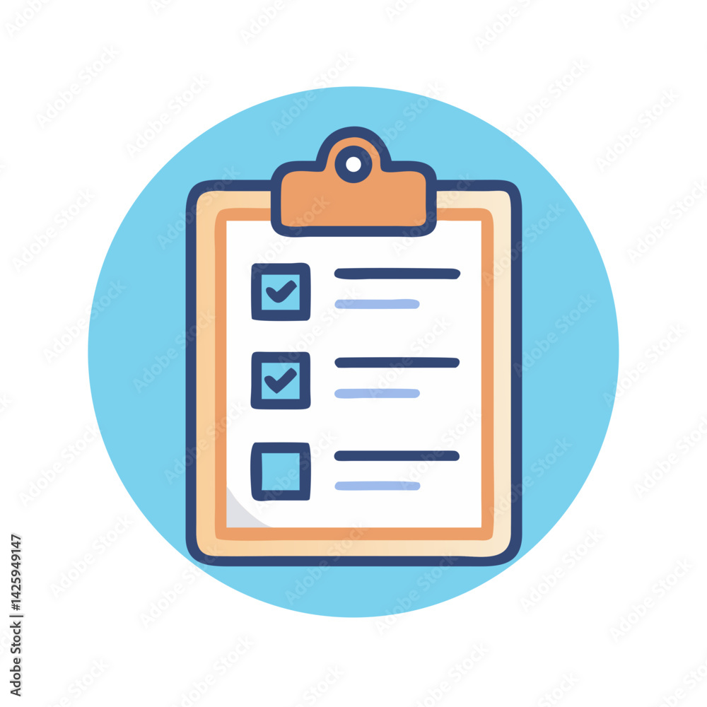 Checklist on Clipboard Representing Task Management and Organization Checklist on Clipboard Representing Task Management and Organization