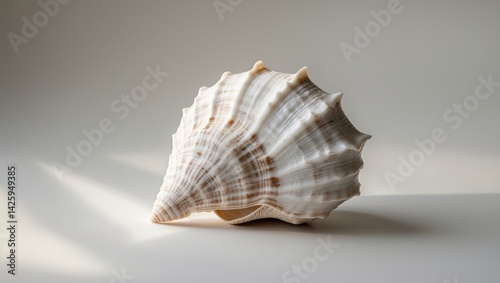 Hexaplex mollusk isolated on white background photo