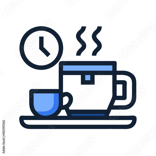 Coffee Cup Icon Representing Workplace Refreshment and Energy Boost