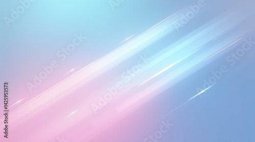 Soft Motion Blur with Cool Gradient Light Streaks, Abstract blurred lines of color create a motion filled image.