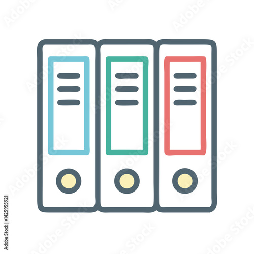 File Folders Representing Office Document Organization and Storage